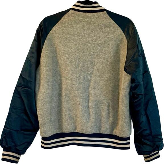 Vintage 80s Anheuser Busch Patch Button Up Bomber Chalk Line Jacket Adult Medium - Picture 4 of 4